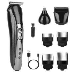 3 in 1 Rechargeable Hair Clipper Cordless Hair Trimmer Shaver Electric Razor Beard Trimmer Nose Hair Trimmer