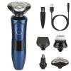 4 In 1 Electric Razor Shaver Rechargeable Cordless Head Beard Trimmer Shaver Kit IPX7 Waterproof Dry Wet Grooming Kit