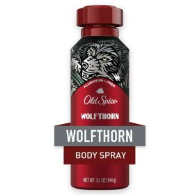 Old Spice Aluminum Free Body Spray for Men, Wolfthorn, 5.1 Oz