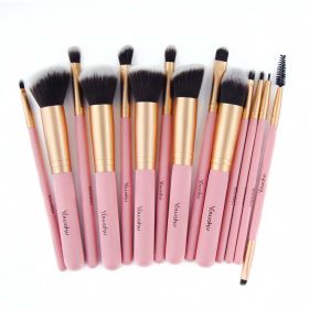 Makeup Brush Set 14Pcs Pro Powder Foundation Eyebrows Face Lip Brushes Tool New