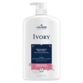 Ivory Mild & Gentle Body Wash, Water Lily Scent, 35 oz