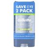 Gillette Antiperspirant and Deodorant for Men;  Powder Rush;  Twin Pack;  3.8 oz