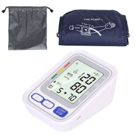 Automatic Arm Blood Pressure Monitor Digital BP Cuff Pulse Heart Rate Machine Voice Pulse Meter