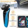 4 In 1Electric Shaver for Men IPX7 Waterproof Beard Trimmer Cordless Rechargeable Razor Beard