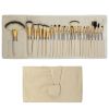 24Pcs Makeup Brushes Set Eye Shadows Face Foundation Brushes Cruelty-Free Synthetic Fiber Bristles