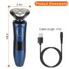 4 In 1 Electric Razor Shaver Rechargeable Cordless Head Beard Trimmer Shaver Kit IPX7 Waterproof Dry Wet Grooming Kit