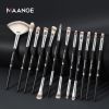 MAANGE 12 Pcs Makeup Brushes Set Eyeshadow Eyeliner Eyelash Eyebrow Brush Beauty Make up Blending Tools Maquiagem