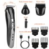 3 in 1 Rechargeable Hair Clipper Cordless Hair Trimmer Shaver Electric Razor Beard Trimmer Nose Hair Trimmer