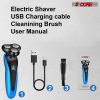 Electric razor for men Beard Trimmers 4 inch Razors 1 4D Men Waterproof Rotary Shaver Rechargeable Cordless Mens Razers 5Core SHV-4