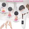 17Pcs Electric Foot Callus Remover with Vacuum Foot Grinder Rechargeable Foot File Dead Skin Pedicure Machine