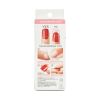 KISS imPRESS Medium Almond Gel Press-On Nails, Glossy Light White, 30 Pieces