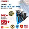 Electric razor for men Beard Trimmers 4 inch Razors 1 4D Men Waterproof Rotary Shaver Rechargeable Cordless Mens Razers 5Core SHV-4