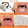 2Pcs Tongue Scraper Cleaner Stainless Steel Dental Fresh Breath Cleaning Oral Tongue Care Tool