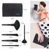 32 professional makeup brush set; facial eye shadow eyeliner foundation blush lip powder liquid cream blending brush (black)