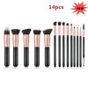 14Pcs Pro Makeup Brush Tool Big Powder Foundation Eyebrows Face Lip Brushes US