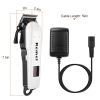 Rechargeable Hair Clipper Cordless Clipper Hair Trimmer Shaver Barber Clipper Hair Cutting Machine