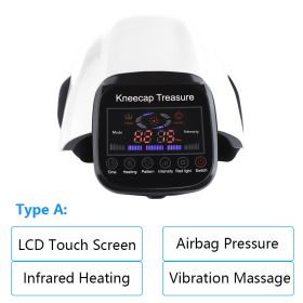 Electric Heating Knee Pad Air Pressotherapy Massager Leg Joint Infrared Therapy Arthritis Pain Relief Knee Temperature Massage (Ships From: China, Color: Airbag-Touch Screen)