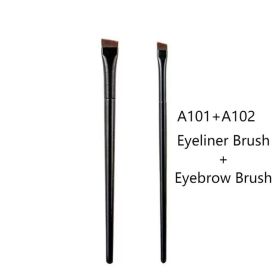 Blade Makeup Brush Eyebrow Brush Angled Eyeliner Brush Beauty Tool (MODEL: A101+A102)