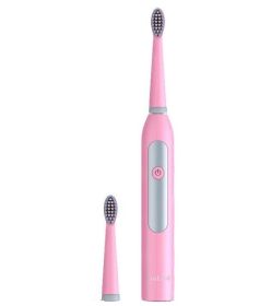 Electric Toothbrush Rechargeable Waterproof Wireless Charging APP Control Mi Smart Tooth Brush Ultrasonic (Color: Pink, size: M)