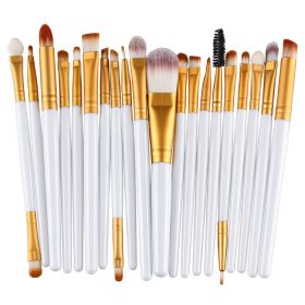 Maange MAANGE 20 PCs Makeup Brush Set Eye Shadow Brush Set Foundation Brush Beauty Tools (Handle Color: 5165BJ)