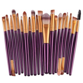 Maange MAANGE 20 PCs Makeup Brush Set Eye Shadow Brush Set Foundation Brush Beauty Tools (Handle Color: 5165ZJ)