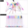 Reusable Eyebrow Brush Tube Disposable Eyelash Brush Eyebrow Brush Replaceable Dust-proof Sparkling Broken Diamond Makeup Brush